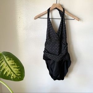 Miraclesuit | Printed Halter One Piece Swimsuit 14